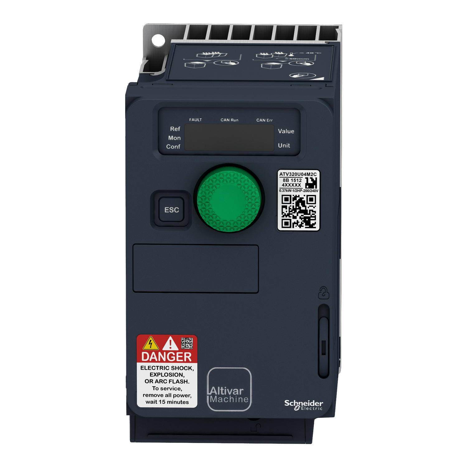 ATV12H075M2 | 0.75kW 230V Single-Phase VFD - Schneider Altivar 12